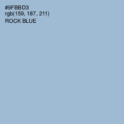 #9FBBD3 - Rock Blue Color Image